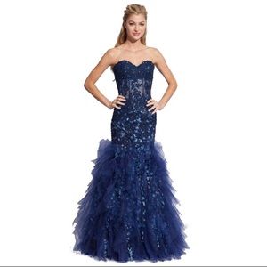 Jovani 172008 Royal Blue Gown! NEW!